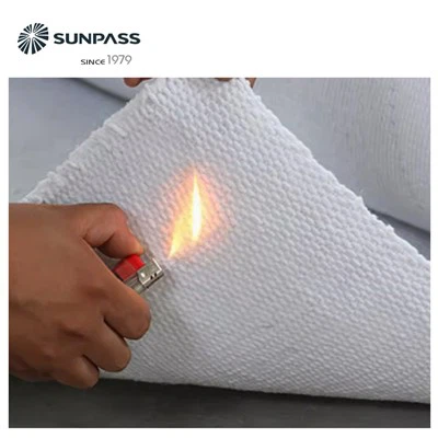 Rauv Curtains Thaum tshav kub kub rwb thaiv tsev Fireproof Ceramic Fiber Cloth